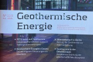 das Titelblatt der Zeitschrift Geothermische Energie